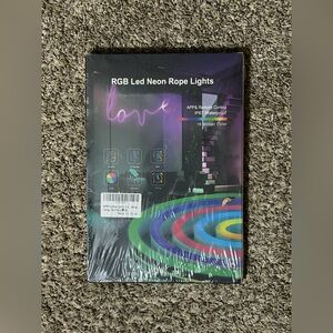 Neon Rope Light, IC+RGB 16.4FT LED Strip Light, Outdoor IP67 16.4FT, Multicolor